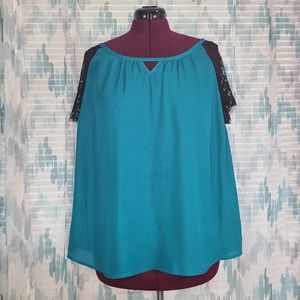 Torrid - Lace Sleeve Blouse